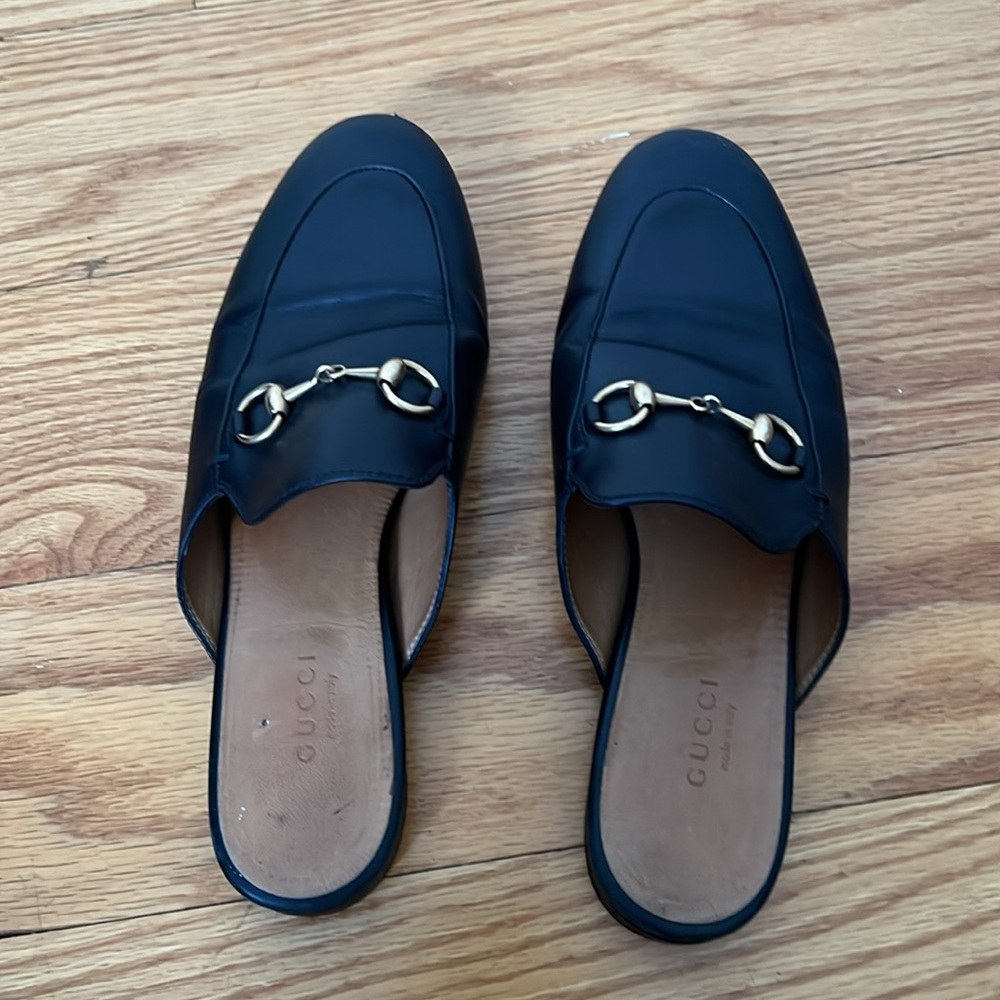 Gucci Princeton Mules - Black - Sz 35.5 (5.5) - Picture 1 of 7